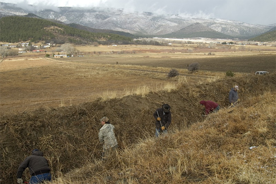 Acequia clearing in Mora, NM.