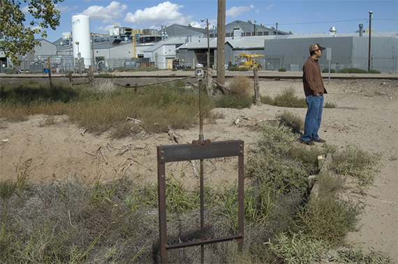 Polluted acequia, Albuquerque's South Valley.  