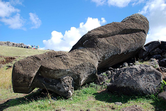 Fallen Moai