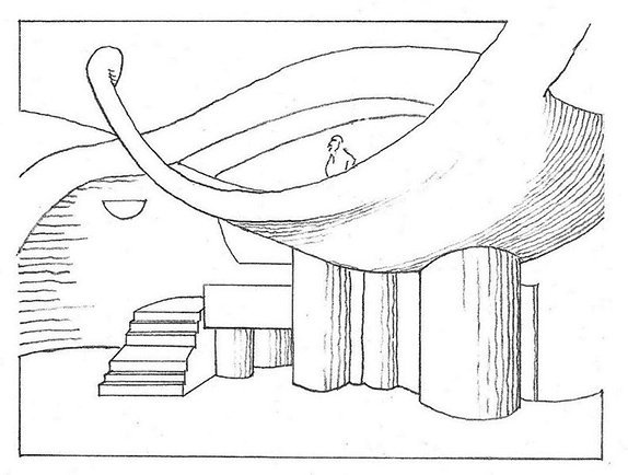 Paolo Soleri Amphitheater drawing